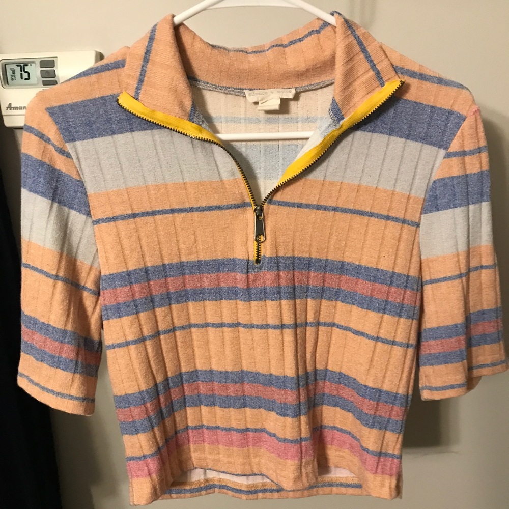 multi-colored crop top